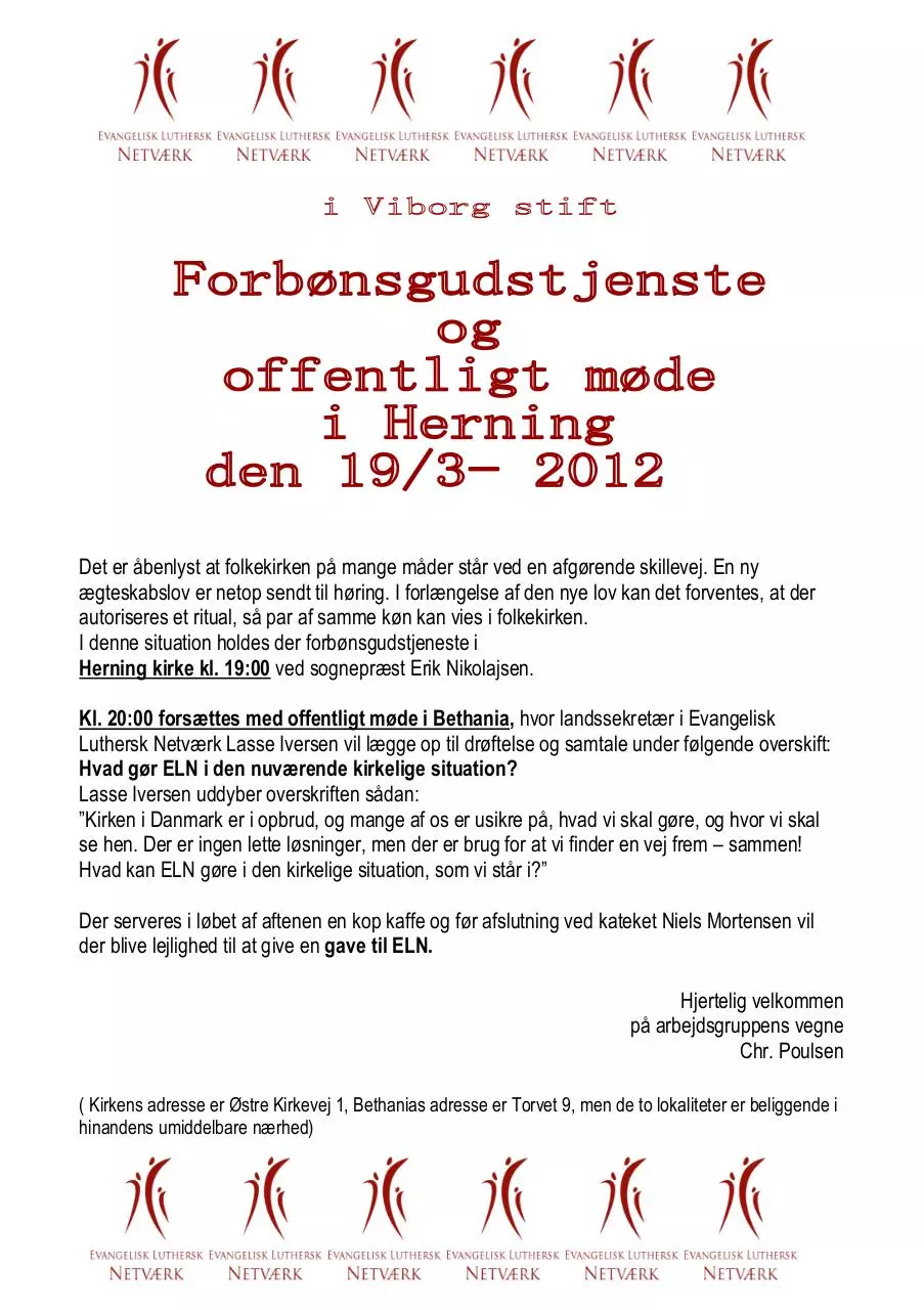 Page 1 of 1, Løbeseddel marts 2012