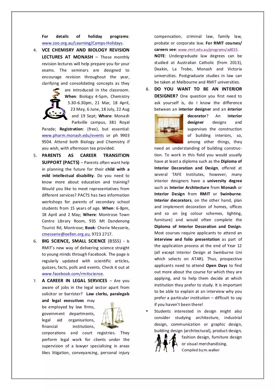 Page 2 of 2, Career News No 3