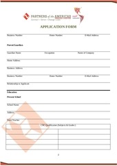 Page 2, APPLICATION FORM