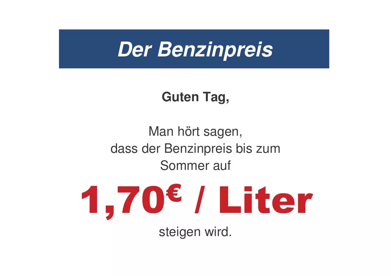 Page 1 of 16, Benzinpreis 1 1