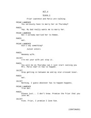 Page 2, Romeo and JulietEnglish Version