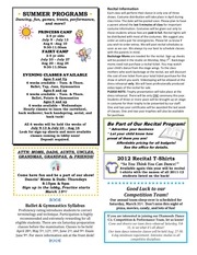 Page 2, Studio Newsletter Feb 12