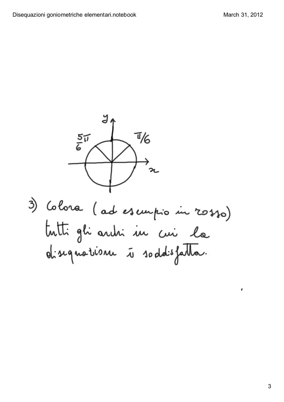 Page 3 of 5, Disequazioni goniometriche elementari