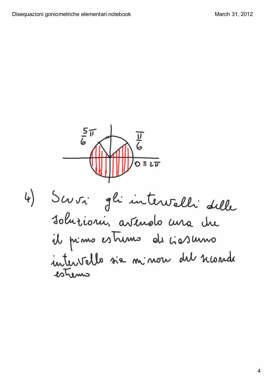Page 4 of 5, Disequazioni goniometriche elementari