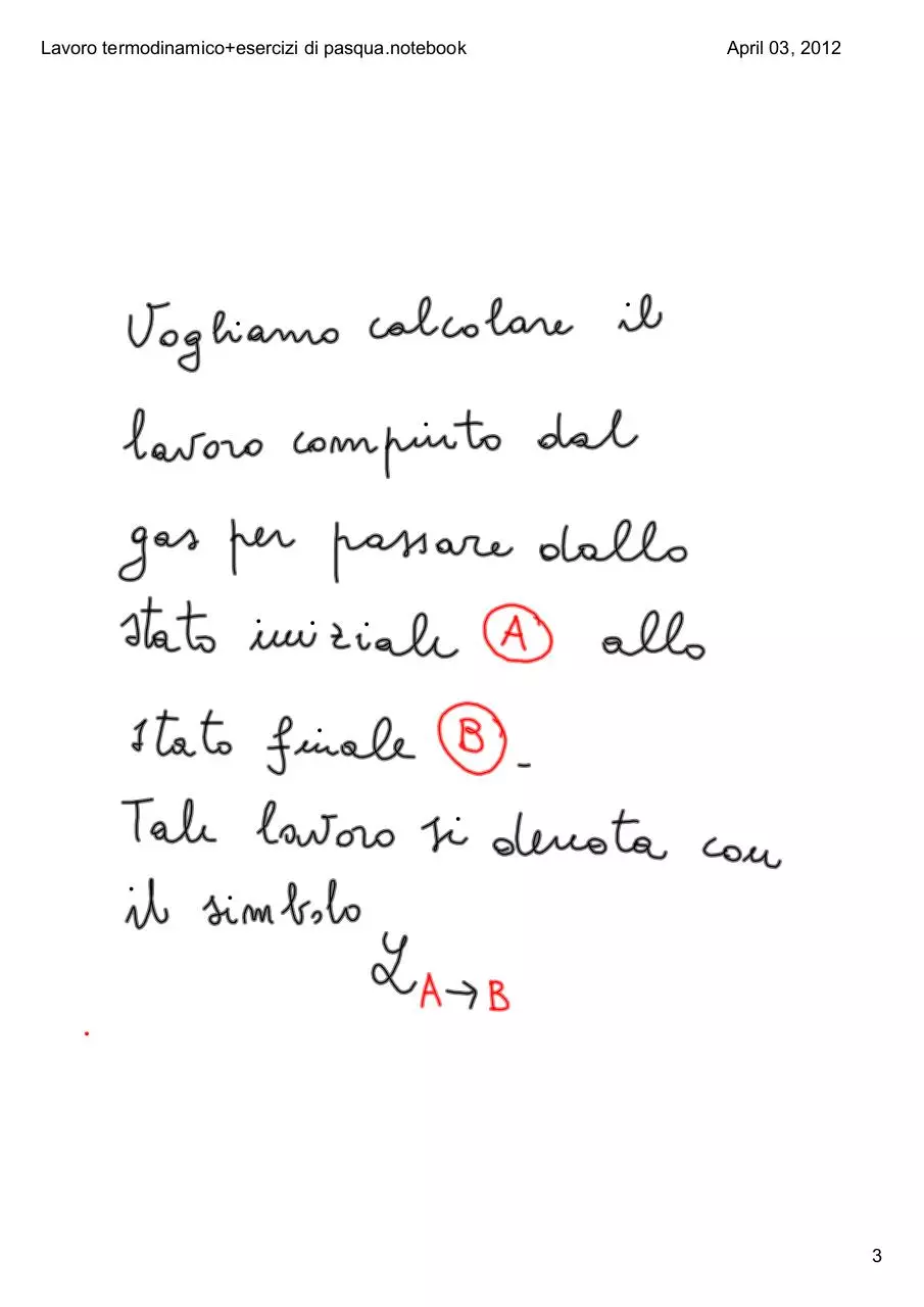 Page 3 of 11, Lavoro termodinamico+ esercizi