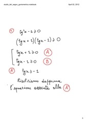 Page 3, Studio del segno goniometrico