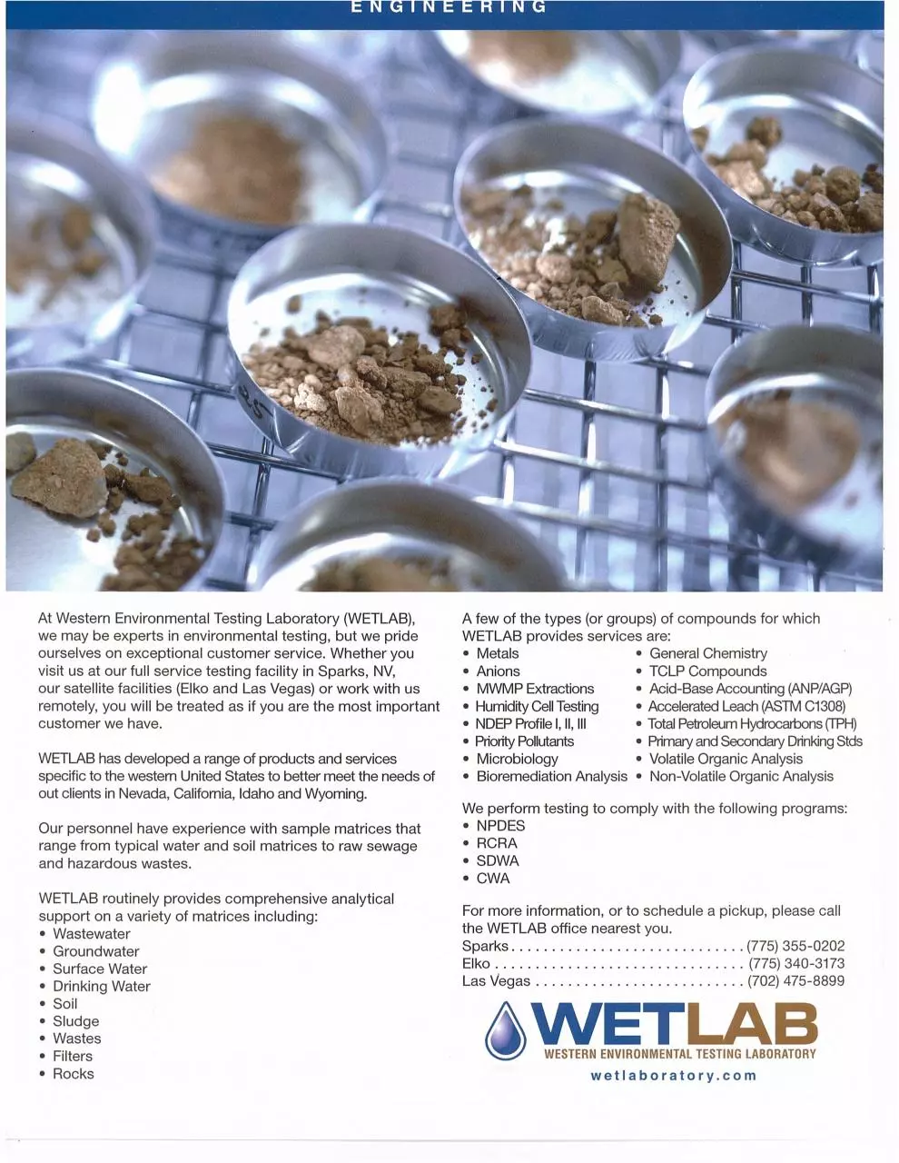 Page 1 of 1, WETLAB Engineering