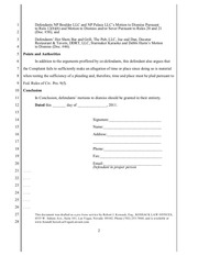 Page 2, GENERIC MOTION TO DISMISS