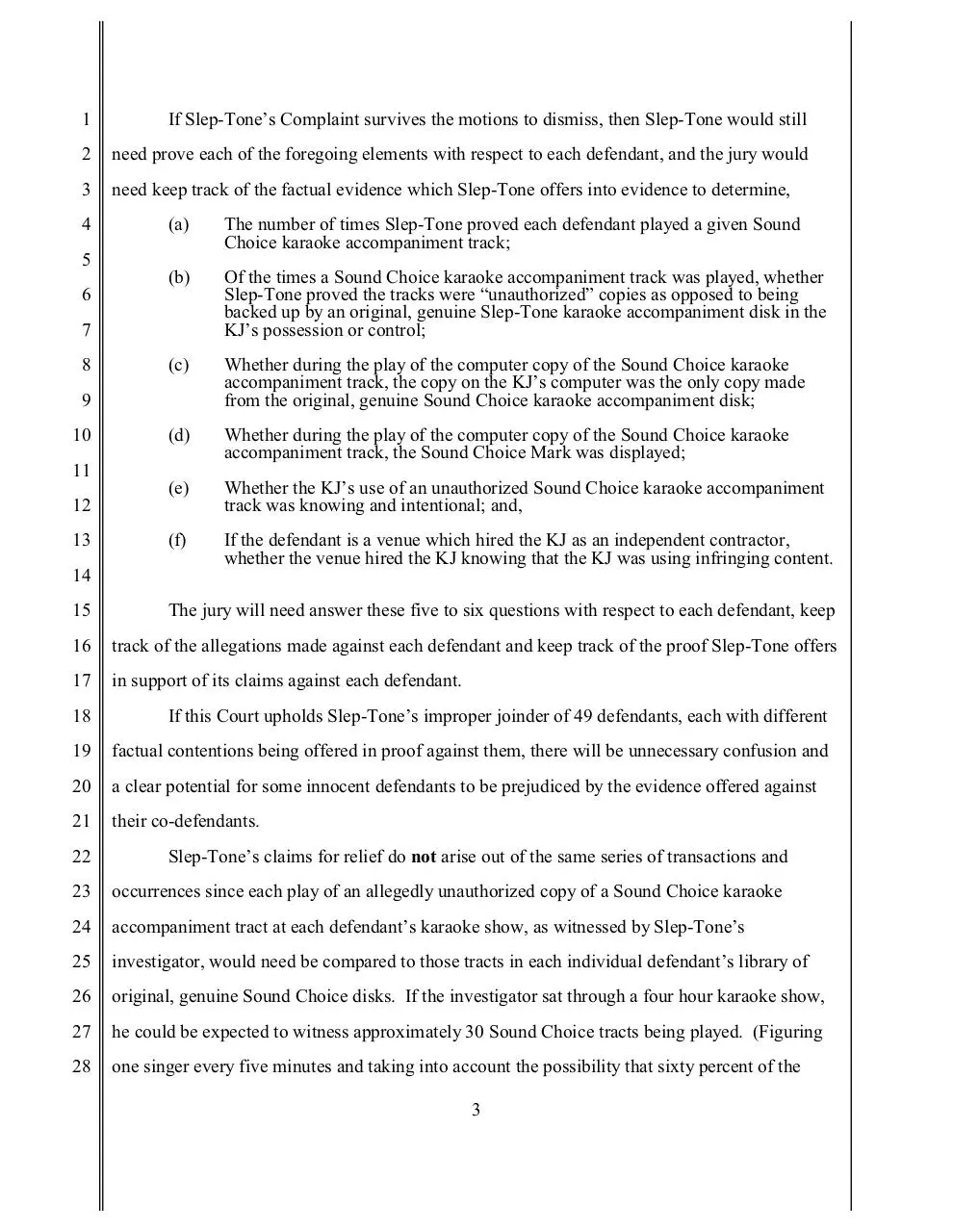 Page 3 of 8, GENERIC MOTION TO SEVER
