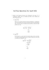 Page 1, April 16 Solutions
