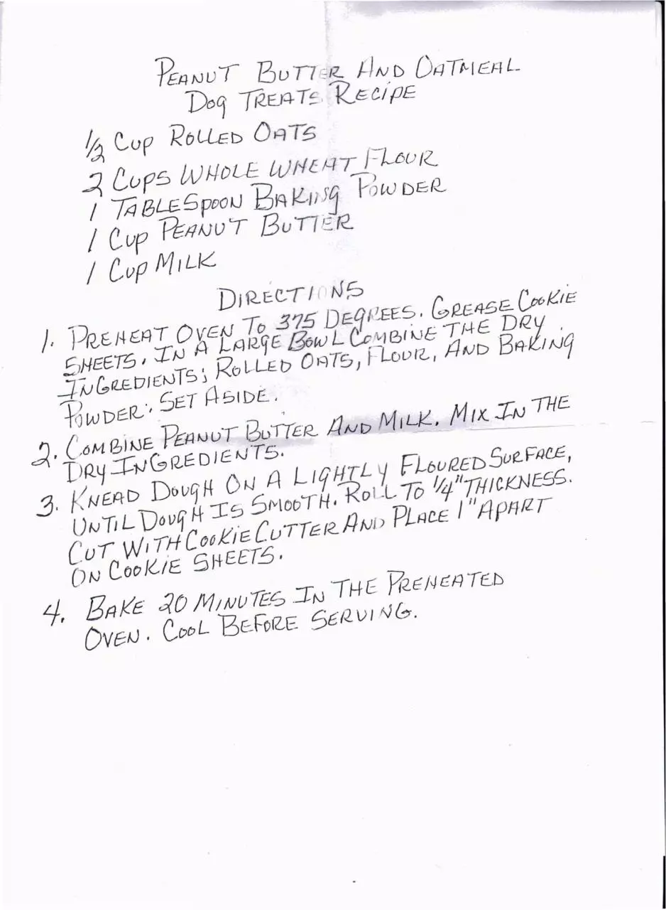 Page 1 of 1, Dog Cookies