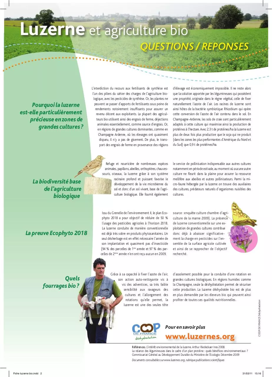 Page 2 of 2, Fiche LuzerneBio