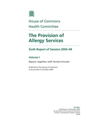 Page 3, provision of allergy services