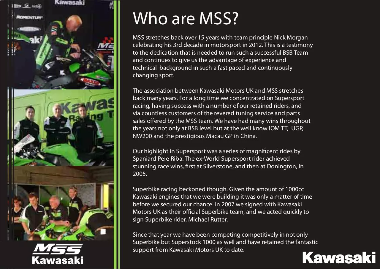 Page 3 of 7, VIP Hospitality About BSB & MSS