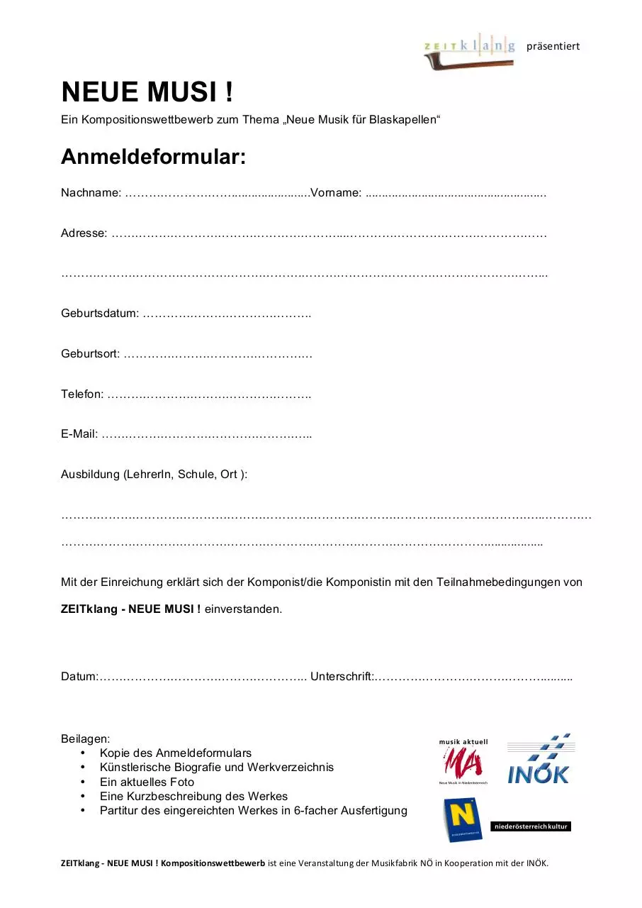 Page 4 of 4, Kompositionswettbewerb Blasmusik Ausschreibung