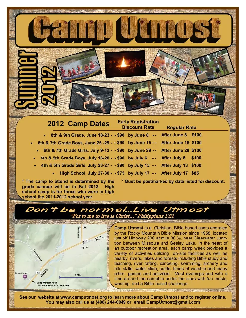 Page 1 of 2, 2012 Summer Brochure