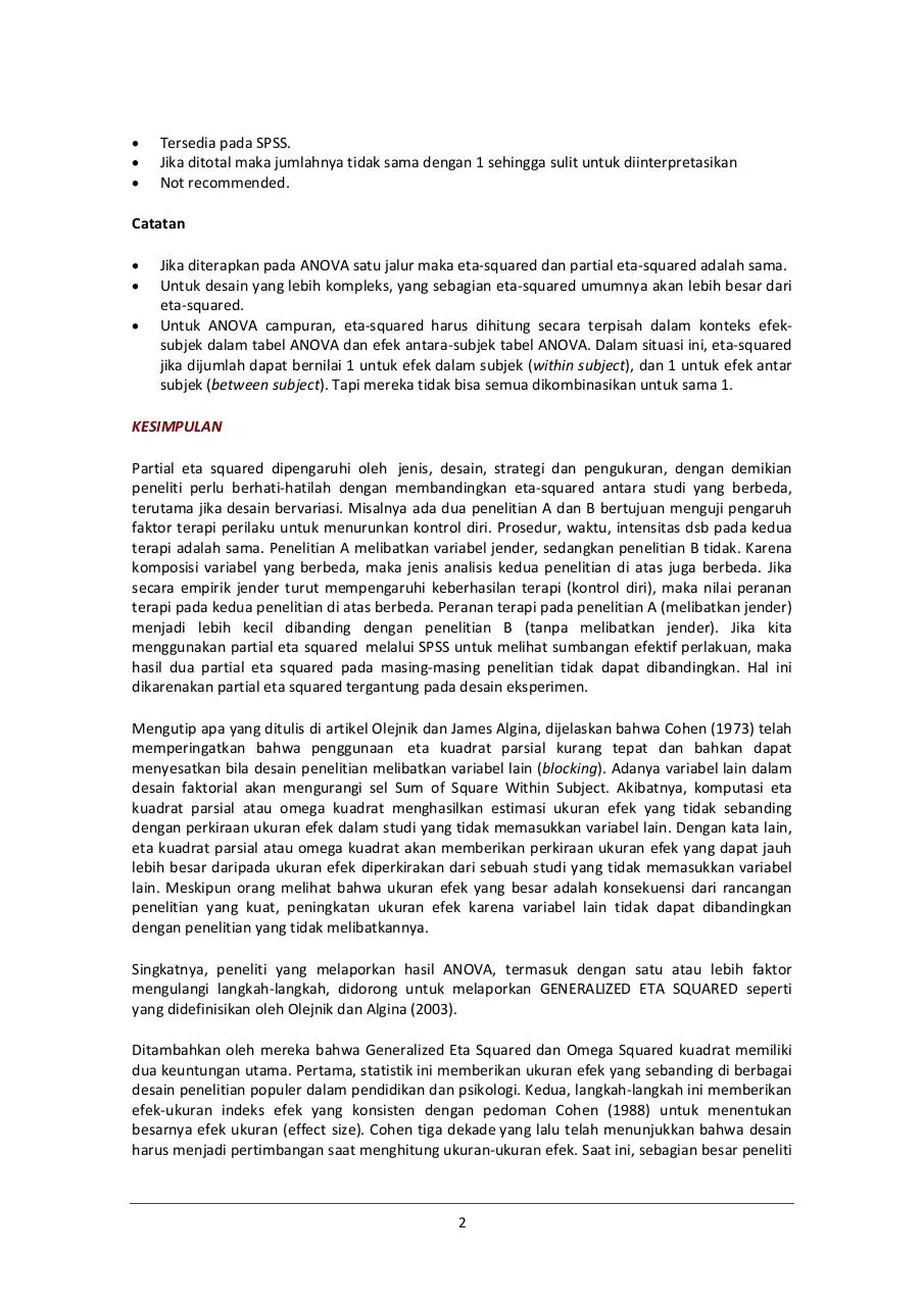 Page 2 of 3, Widhiarso 2010 Catatan dalam Penggunaan Eta Squared dalam ANAVA