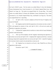 Page 2, 47 1 Caesars' Declaration