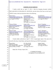 Page 3, 47 1 Caesars' Declaration