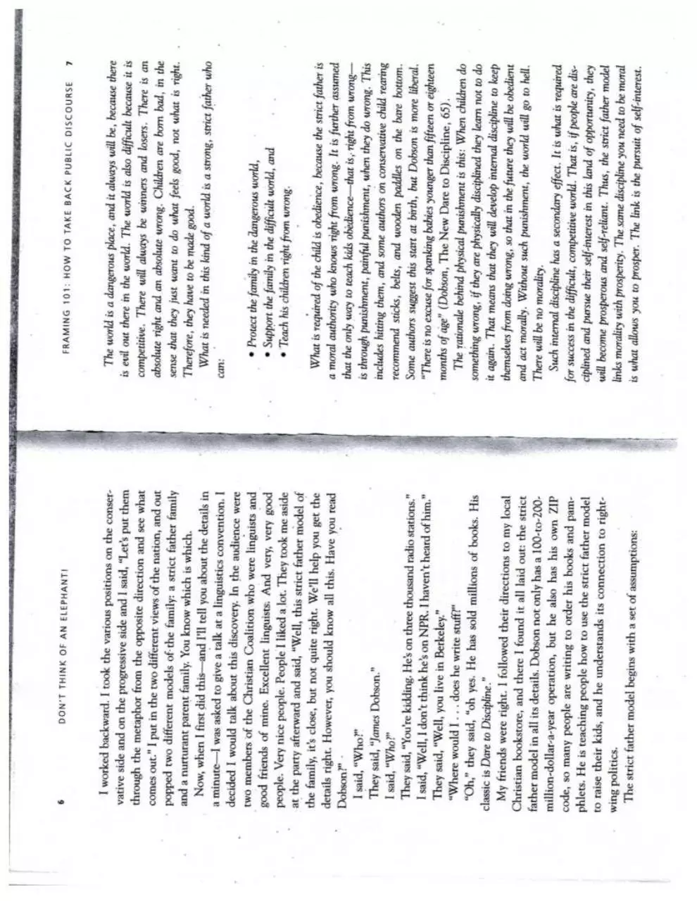 Page 1 of 4, Don't Think of an Elephant!