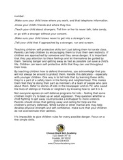 Page 3, Report 6 What Parents Can Do To Keep Children Safe