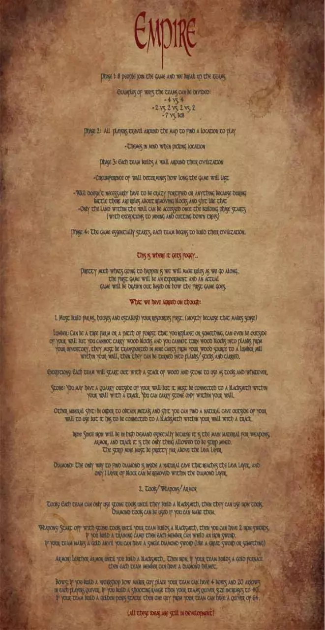 Page 1 of 1, Empire Rules