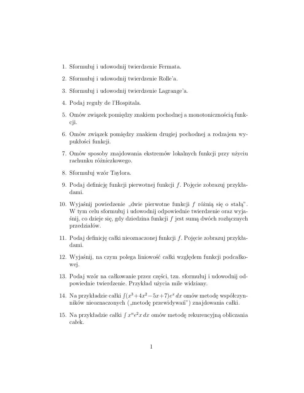 Page 1 of 5, pytania egzaminacyjne