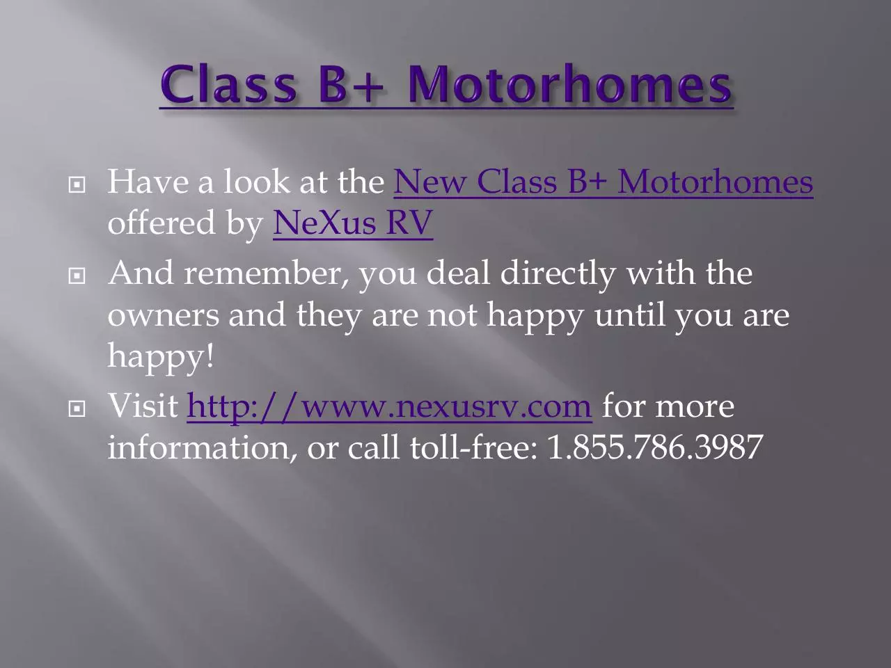 Page 4 of 14, ClassBMotorhomesPresentation