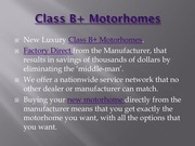 Page 3, ClassBMotorhomesPresentation
