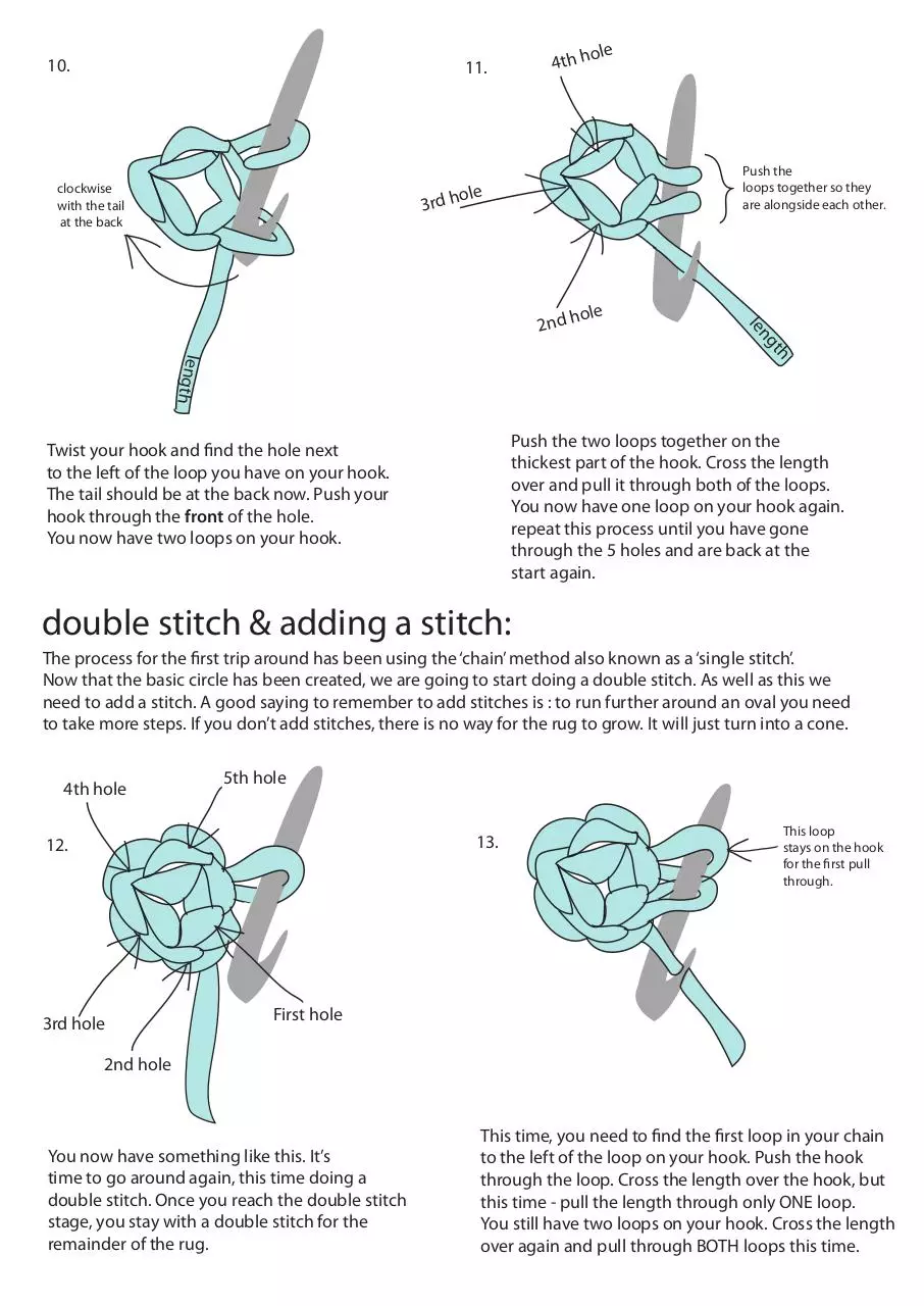 Page 4 of 6, How to Crochet a rag rug