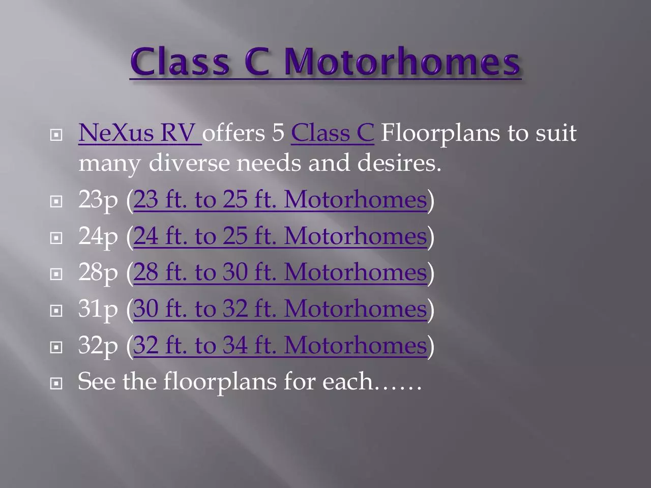 Page 5 of 17, ClassCMotorhomesPresentation