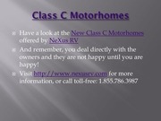 Page 4, ClassCMotorhomesPresentation