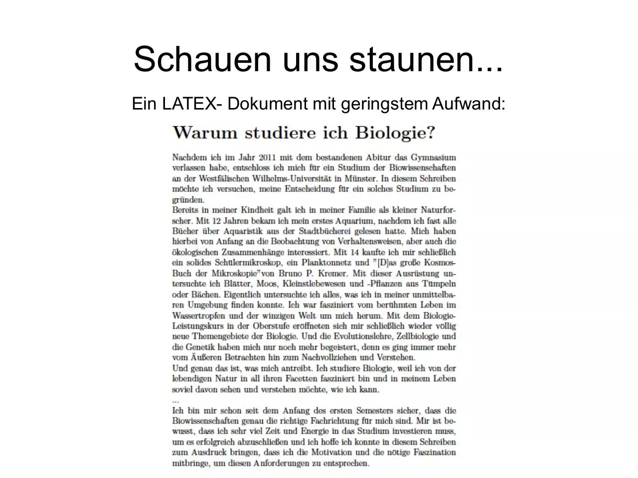Page 4 of 39, Latex Eine wirklich kurze Einführung Tobias Heinz