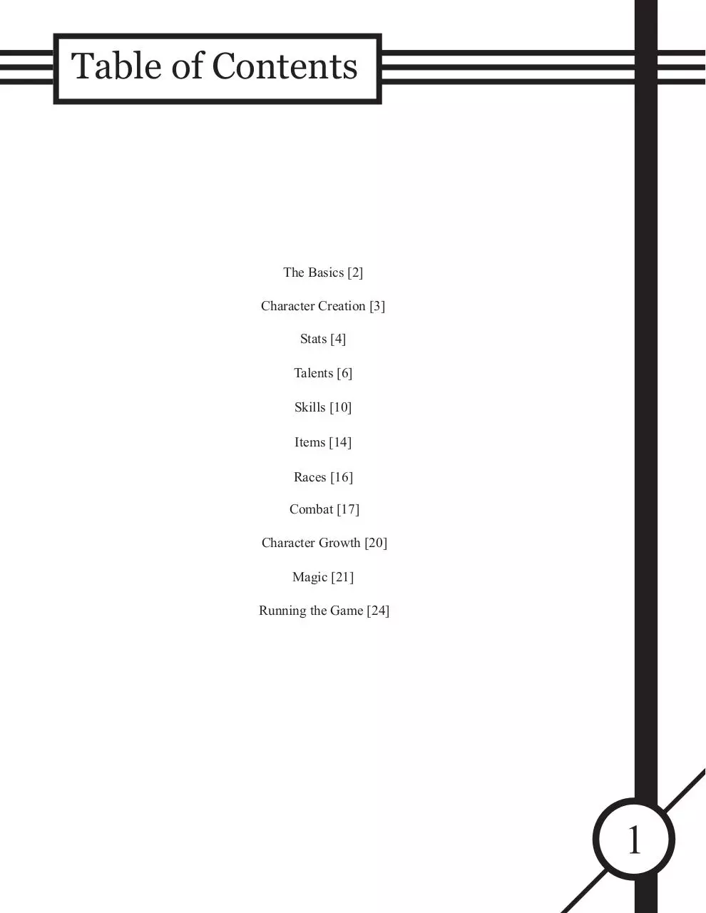 Page 3 of 31, 2d6 Core Rules Full Release