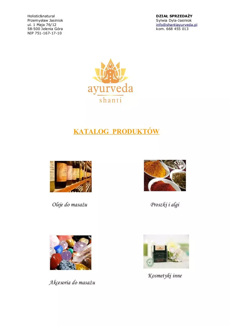 Page 1 of 10, Katalog SHANTI
