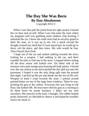 Page 2, The Day She Was Born