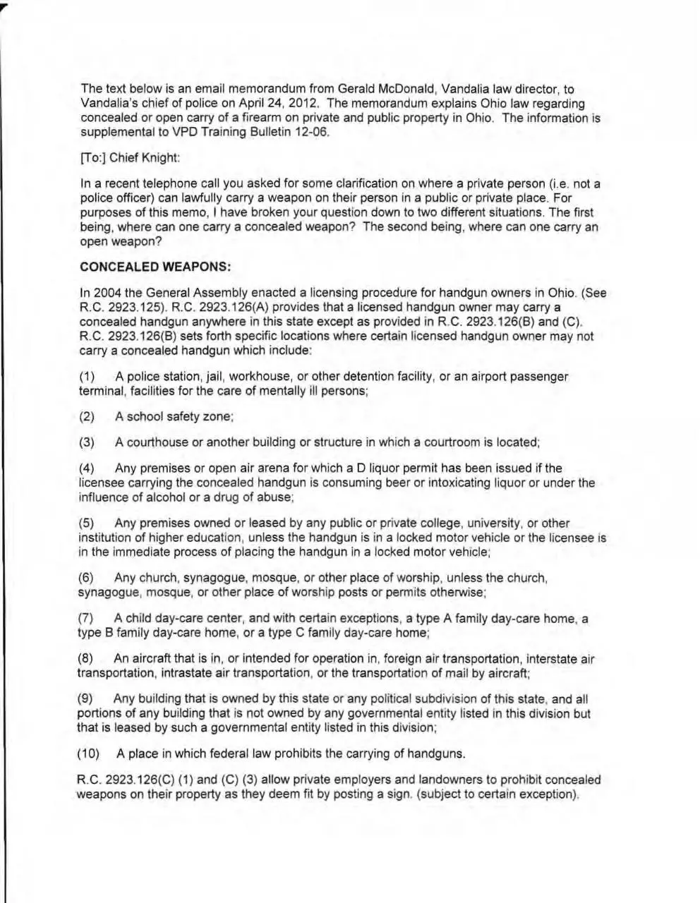 Page 2 of 5, Vandalia Police Bulletin 12 08