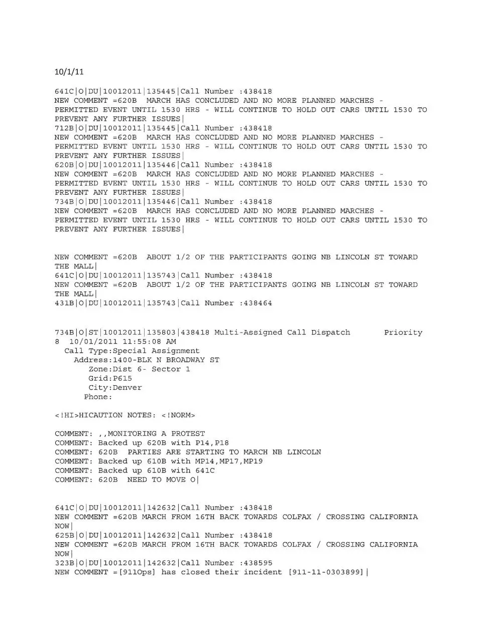 Page 1 of 31, 20111207 124712 DPD Car to Car text messages