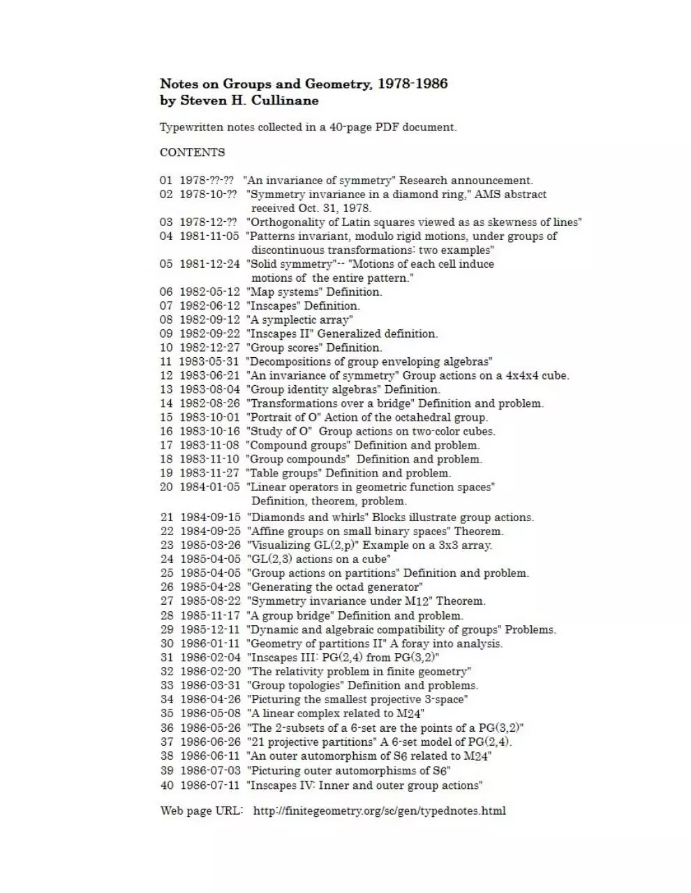 Page 1 of 41, TypewrittenNotes