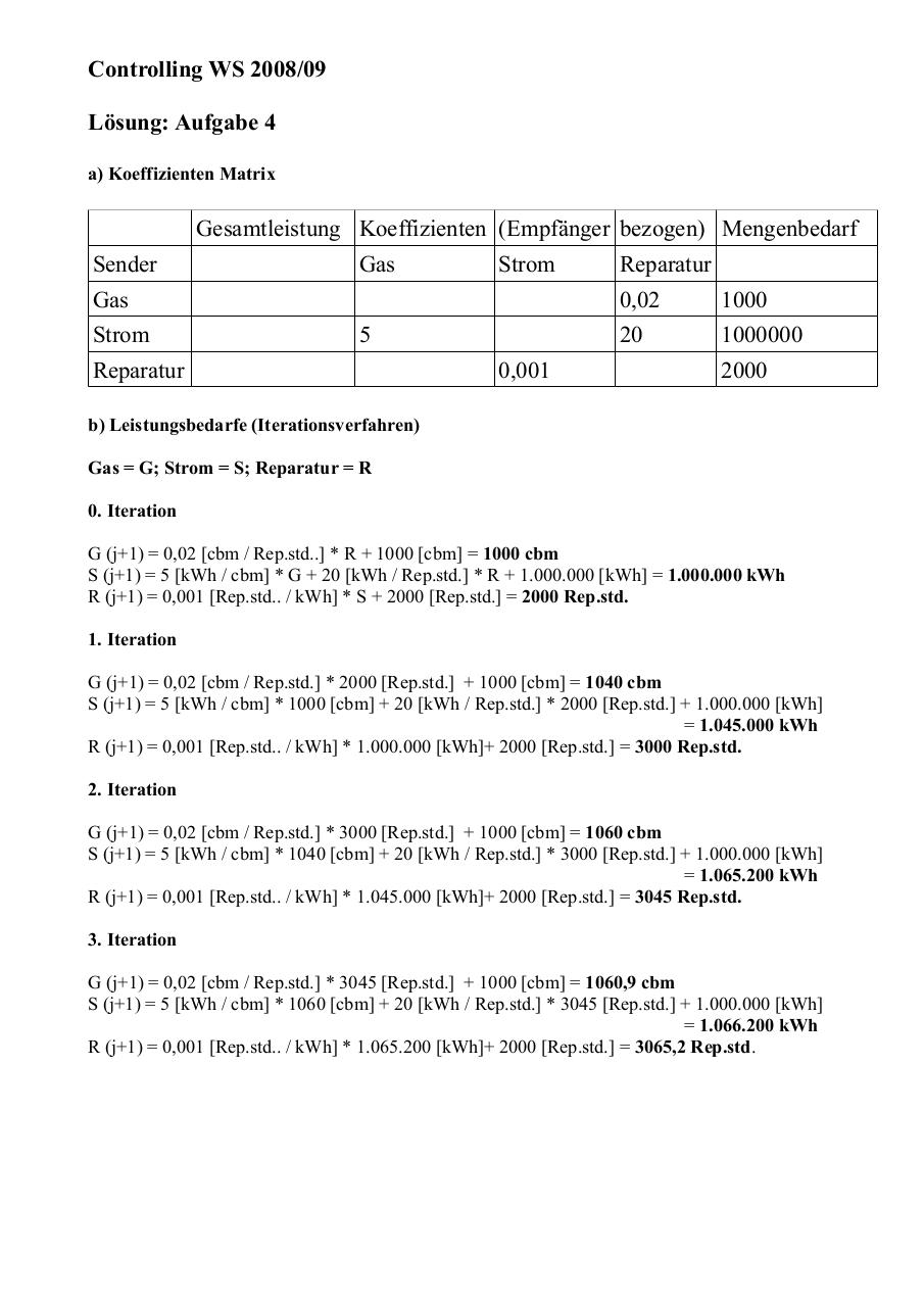 Document preview Controlling; LÃ¶sung Aufgabe 2,4,5,6.pdf - page 2/4