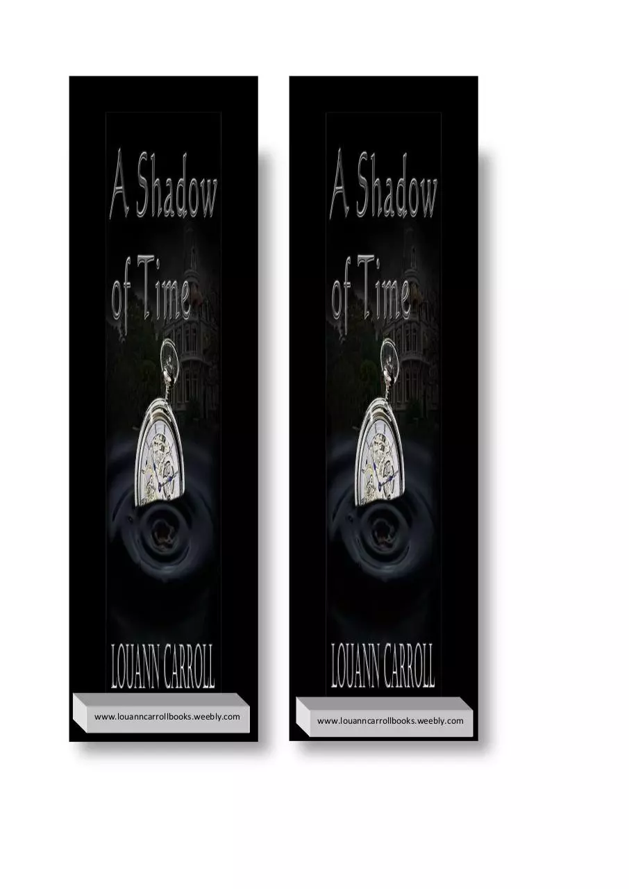 Page 1 of 2, A Shadow of Time Bookmark