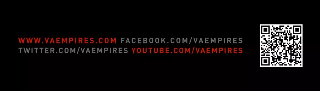 Page 1 of 1, Vaempires Bookmark Back QR