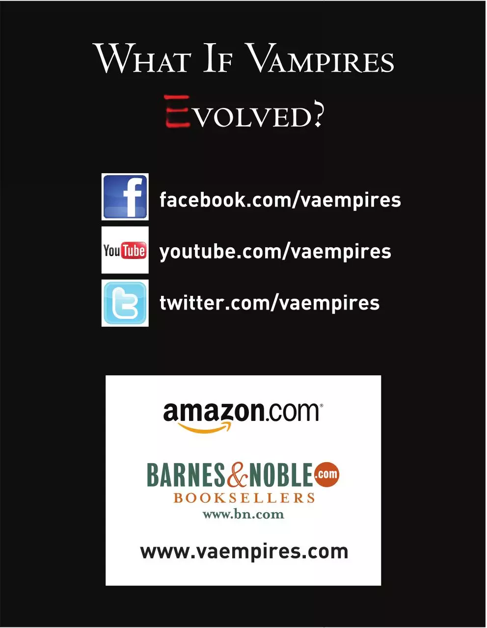 Page 1 of 1, Vaempires Postcard Back
