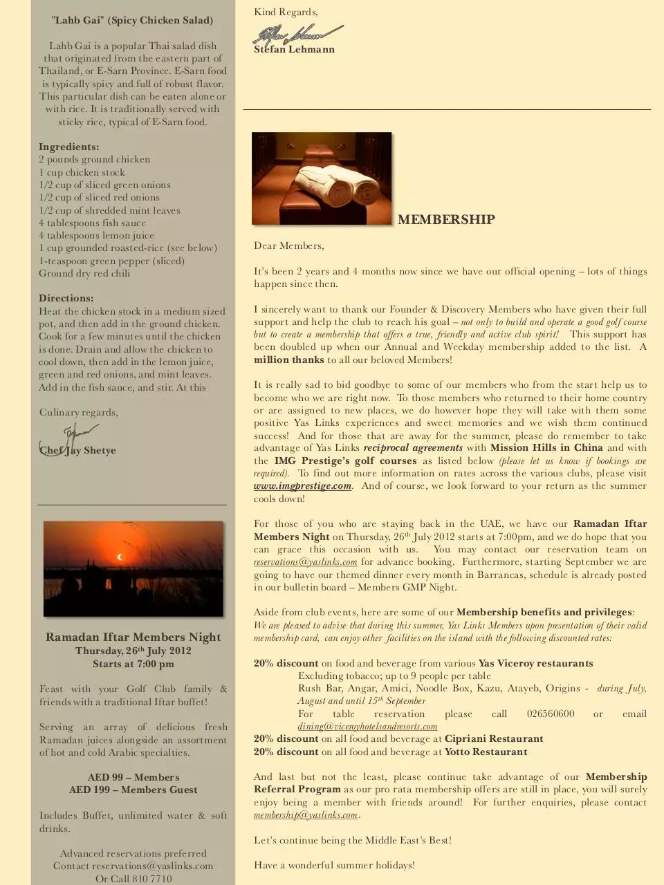 Page 4 of 8, July 2012 Members Newsletter