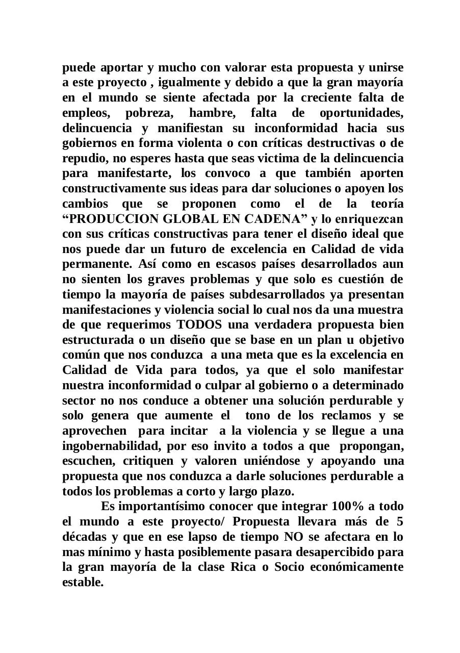 Page 4 of 79, PRODUCCION GLOBAL EN CADENA Reg