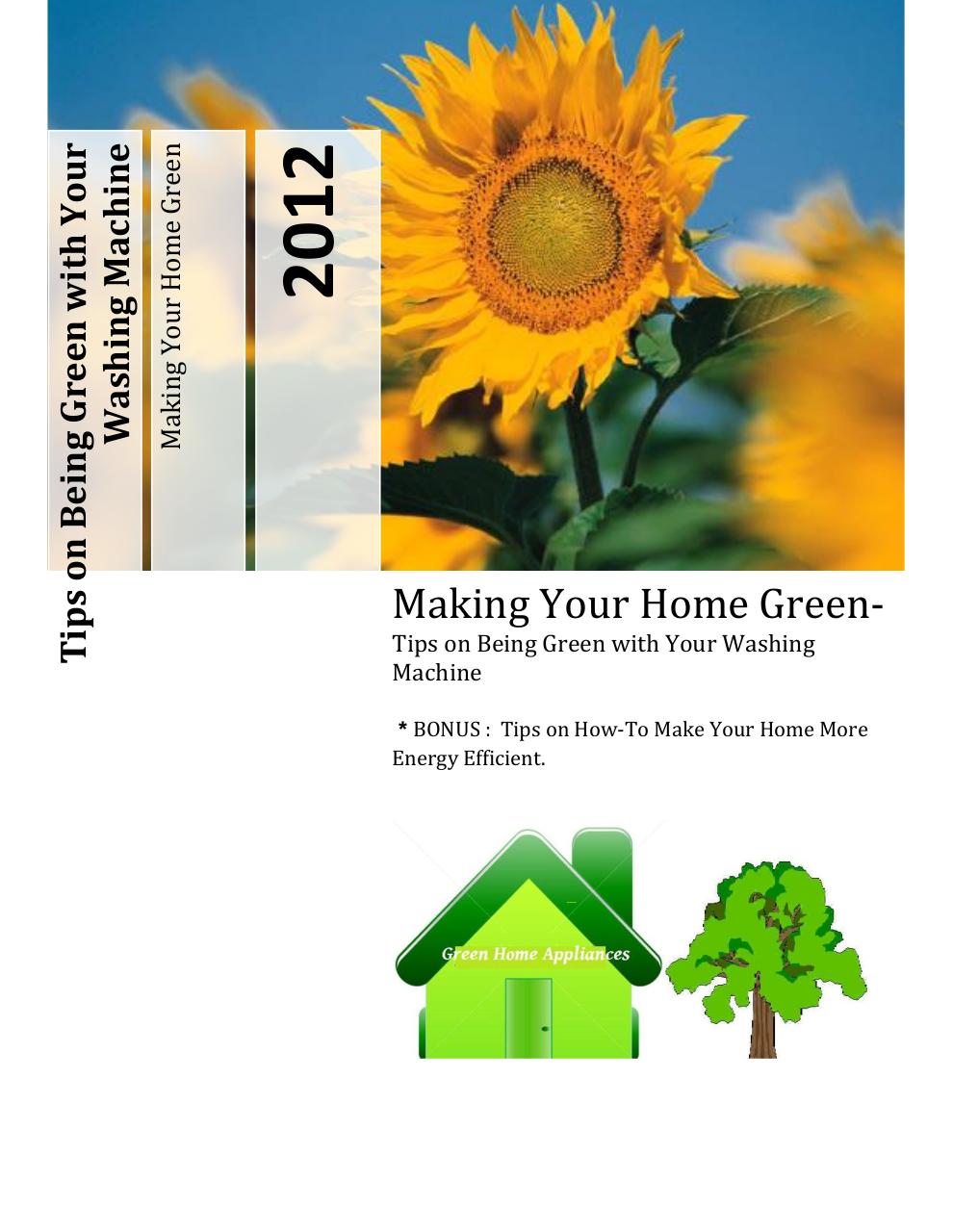 How To Be Green With Your Washing Machine.pdf - page 1/11