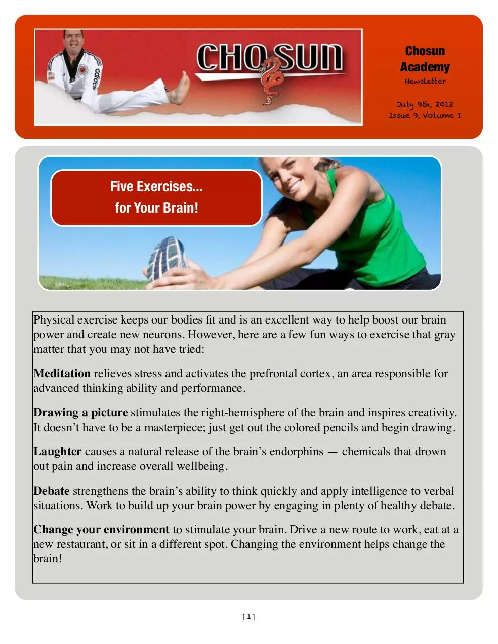 Page 1 of 6, NEWSLETTER7:9.1