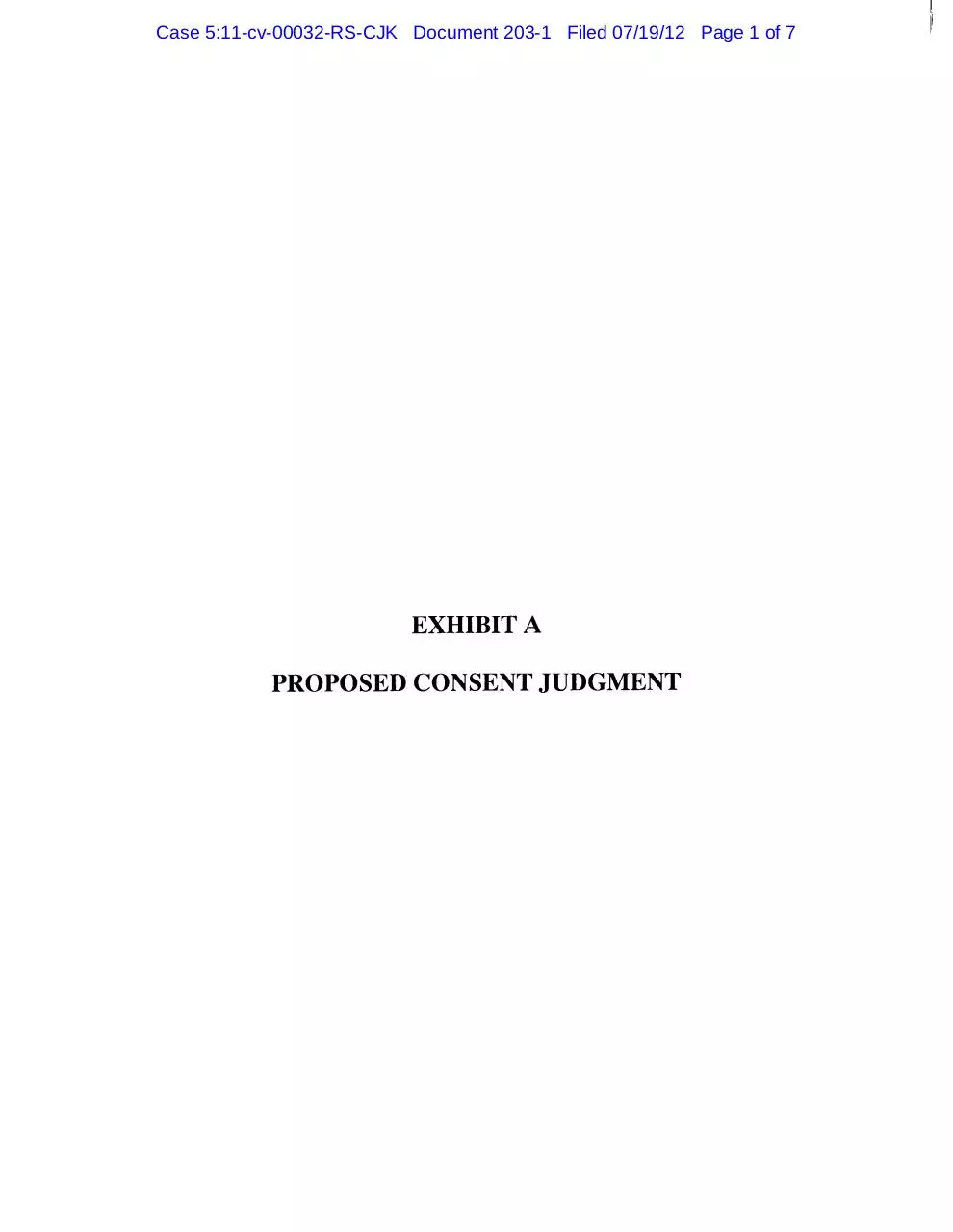 Page 1 of 7, Panama 203.1 Consent Judgment Shawn P. Kelley