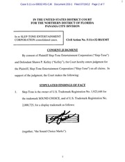 Page 2, Panama 203.1 Consent Judgment Shawn P. Kelley