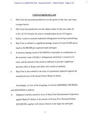 Page 4, Panama 203.1 Consent Judgment Shawn P. Kelley